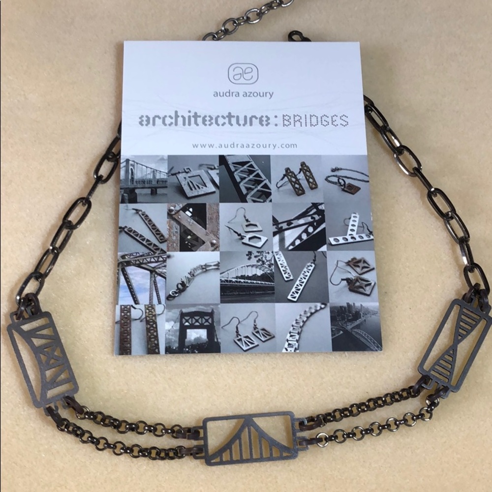 Bridges architecture necklace 18”